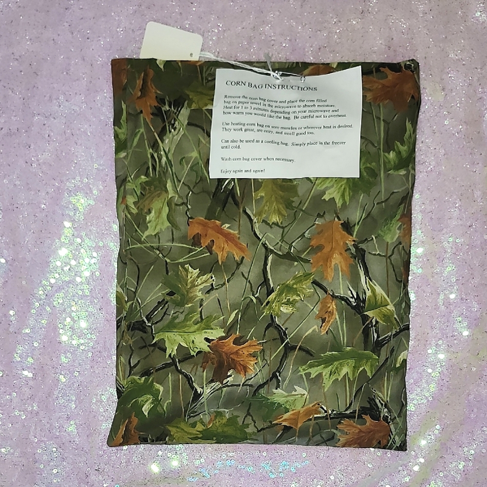 Camo Themed Corn Bag! New! Warm Or Cold THERAPY!